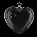 Hanging Glass Flowers Plant Vase Terrarium Container Home Garden Decor Heart