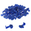 50Pcs Lock Wire Electrical Cable Connector Quick Splice Terminals Connect- OZ