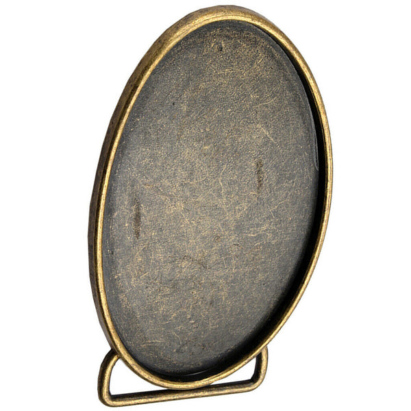 Western Cowboy White Oval Belt Buckle DIY Accessories Jeans Belts