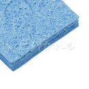 5pc 6cm*6cm Blue Soldering Iron Solder Tip Welding Cleaning Sponge Pads Size New