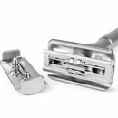 Men Adjustable Double Edge Shaving Safety Razor Shaver 5pc Blades Zinc w/ Z O2Q8