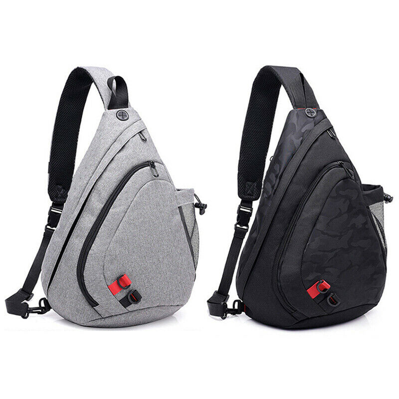 Men Waterproof Black Camouflage Small Chest Bag Boy Rucksack Male One Shoul L6T7