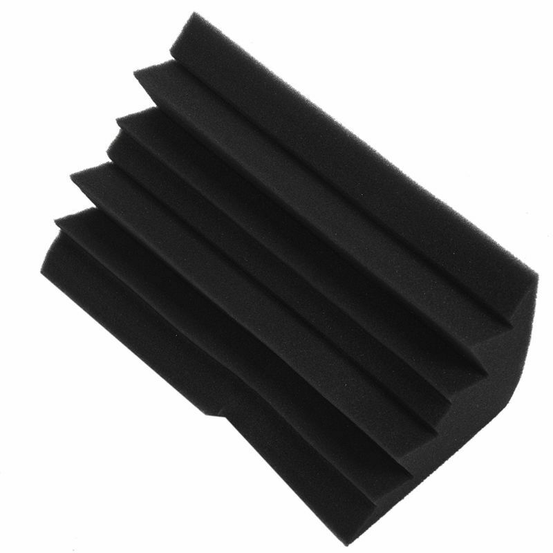 4 Pack 4.6 x 4.6 x 9.5 inch Corner Bass Trap Acoustic Studio sponge Absorbe