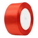 1 roll 40mm 22 Meters silk satin ribbon for wedding party(red) I8Q5