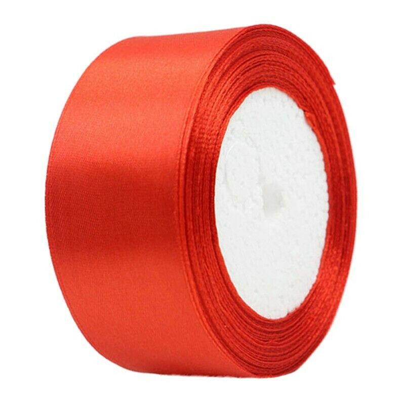 1 roll 40mm 22 Meters silk satin ribbon for wedding party(red) I8Q5