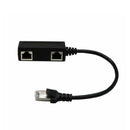 RJ45 Male to 2 x Female LAN Ethernet Splitter Adapter Cable Compatible with