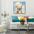 5D DIY Full Drill Diamond Painting Smile Cat Cross Stitch Embroidery Craft