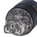 Rhodium iec C13 mains power plug female copper connector cable cord hifi ME