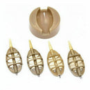 5x Method Feeder 15g 20g 25g 35g + Sinker Quick Release Mould Set Carp A7I4