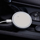 Car Cup Holder Bottom Pad LED Light Cover Trim Atmosphere Lamp Car Decor