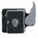 Black Camera 323 Quick Release Adapter with Manfrotto 200PL-14 Compat Plate A