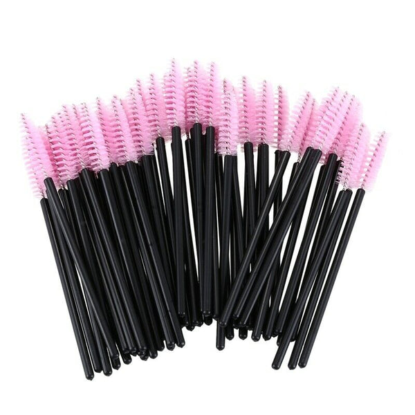 New 50 pcs Disposable Eyelash Brush Mascara Wand Applicator for Eyelash Ext A7C6