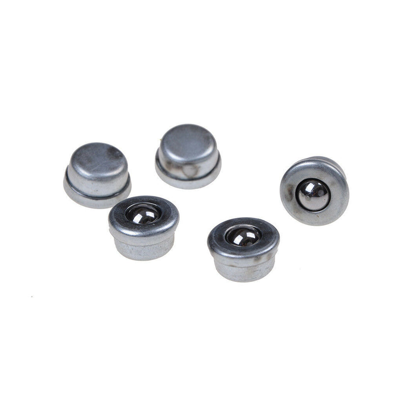 5pcs Dia 8mm Sliver Ball Metal Transfer Bearing Unit Conveyor Roller Wheel B Gn