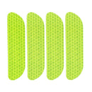 4pcs Open Car Door Stickers Warning Mark Reflective Strips Tapes (Green) A