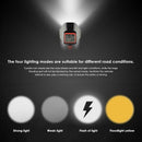 3 in 1 USB Rechargeable LED Bike Front Light+Bicycle Computer+Electric Bell