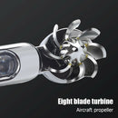 1 Pair LED Wind Powered Car DRL Front Grille Daytime Running Lights (White)