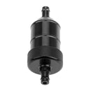 8mm Petrol Gas Fuel Filter Aluminium for Motorbike ATV Quad Inline Black