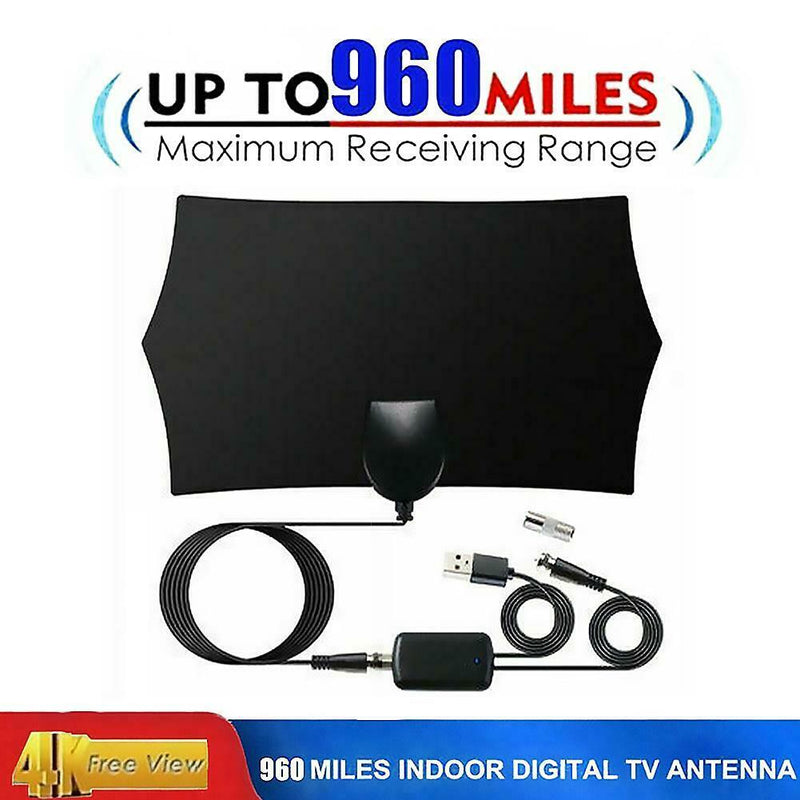 Jt0176 960 Miles 1080p 4K HDTV TV Antenna Indoor Signal Receiver Amplifier SN9F