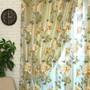Rod Pocket Peony Beige Voile Curtain - 39x78inch Bedroom Net Sheer Curtains