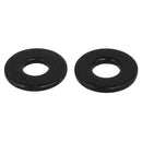 M4 x 10mm x 1mm Black nylon Plated Flat Washers Spacers Fastener 100PCS