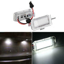 2pcs LED Rear Number License Plate Lights for Ford Fiesta Focus Kuga Mondeo