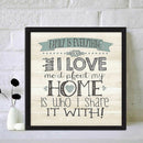 Full I Love Home Mosaic Diamond DIY Drill 5D Round Picture Art Painting Kit