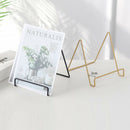 Square Wrought Iron Easel Plate Display Stand Picture Frame Holder  Gray_S
