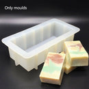 Silicone Rectangle 1.2L Mould Loaf Soap Mold Toast Baking Tool DIY