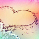 Multi Colored Beach 5D Diamond DIY Painting Craft Kit Home Wall Hanging