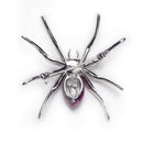 4pcs Dazzling Spider Brooch Crystal Rhinestone Animal Pins Wedding Jewelry