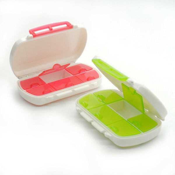 Portable 6 Ss Mini Cross Medicine Drug Box Case Organizer For Travel