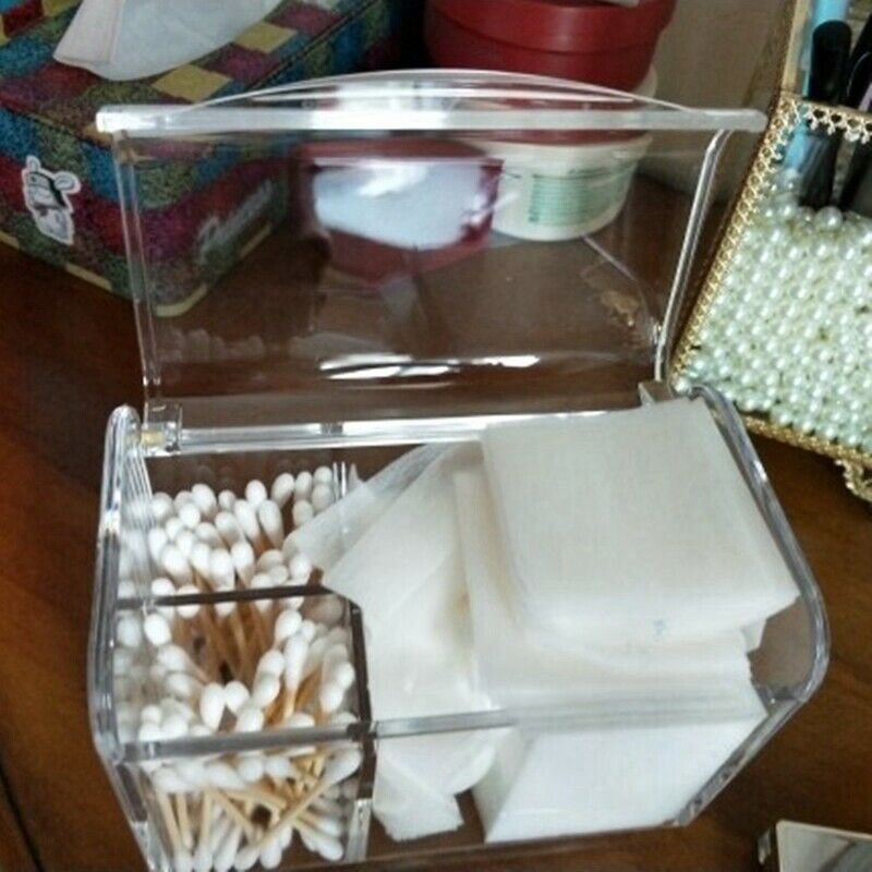 Dust Proof Cosmetics Organizer For Cotton Acrylic Makeup Box Organizer Stor N1D5