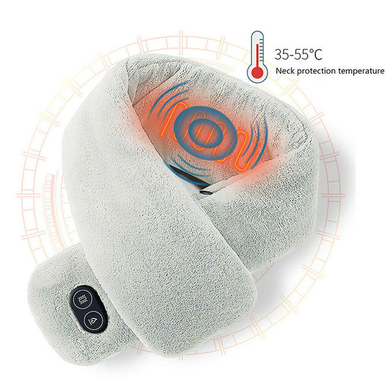 Rechargeable Electric Heated Neck Scarf Gaiter Pad Washable for Men Women
