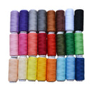 200yards 48 Spools Polyester Sewing Thread Set for Craft Hand Machine 24 Colors