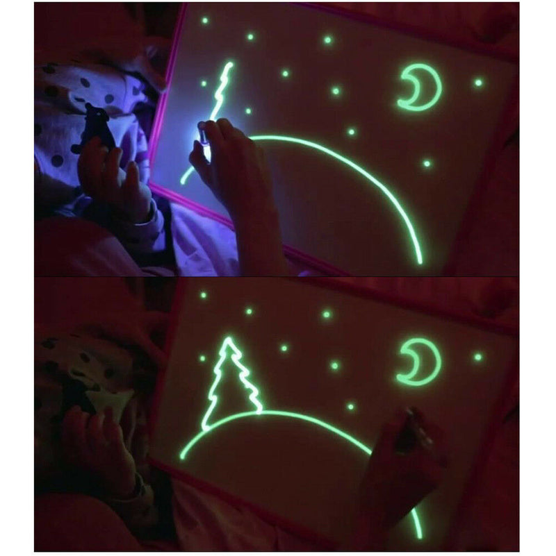 Puzzle Drawing Toys Sketchpad Children Drawing Board Graffiti Fluorescent