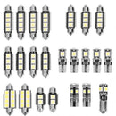 23pcs T10 BA9S Festoon LED Car Interior Dome Light License Plate Lamp Bulbs SN9F