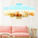 5pcs 5D DIY Full Drill Diamond Painting Beach Cross Stitch Mosaic Kit Decor