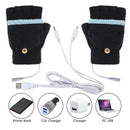 Unisex Hand Warmers Heated Gloves Rechargeable, USB Portable Perfect for