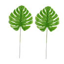 5x Large Artificial Monstera Branch Palm Fern Turtle Leaf Faux Foliage Le D E2T3