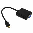 PC HDMI to VGA SVGA RGB Video + Audio Cable Converter Adapter