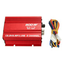 Power LED Indicator Motorcycle 2 Channel Car Amplifier Subwoofer Stereo Audio