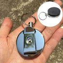 Security Wire Burglar Tool Retractable Key Recoil Ring Chain-.AU Pull Buckl B9G8