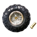 130mm Plating Hub Wheel Rims with Soft Rubber Tires for RC 1:10 On Road Car