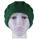 Women's Fashion Casual Beret Beanie Hat dark green
