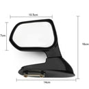 Car Square Side View Flat Mirror Black Wide Angle Rear Mirrors Side Rear Vi