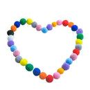 300PCS Plush Ball Handmade Material DIY Jewelry Accessories Multicolor 2.5cm