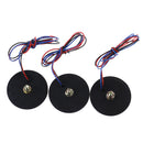 1Pc Motorcycle yellow round 24LED brake turn signal stop tail lights reflector U