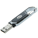 16GB USB2.0 Memory Stick Keychain rotation Metal U disk Black