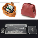 3Pcs Unisex Wallet Handbag Template Clear Acrylic Leather Pattern DIY Craft