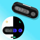 2PCS 2 in 1 Car Digital Time Clock Large LED Backlight Screen Electronic T HTA